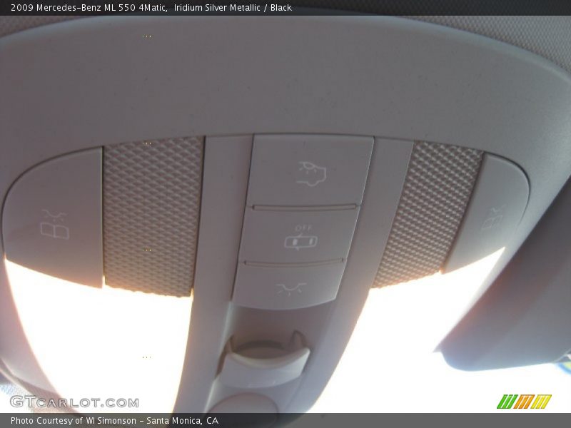 Iridium Silver Metallic / Black 2009 Mercedes-Benz ML 550 4Matic