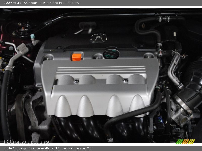 Basque Red Pearl / Ebony 2009 Acura TSX Sedan