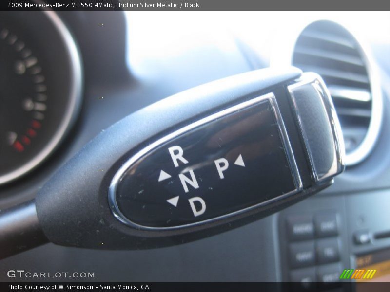 Iridium Silver Metallic / Black 2009 Mercedes-Benz ML 550 4Matic