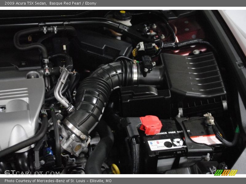 Basque Red Pearl / Ebony 2009 Acura TSX Sedan
