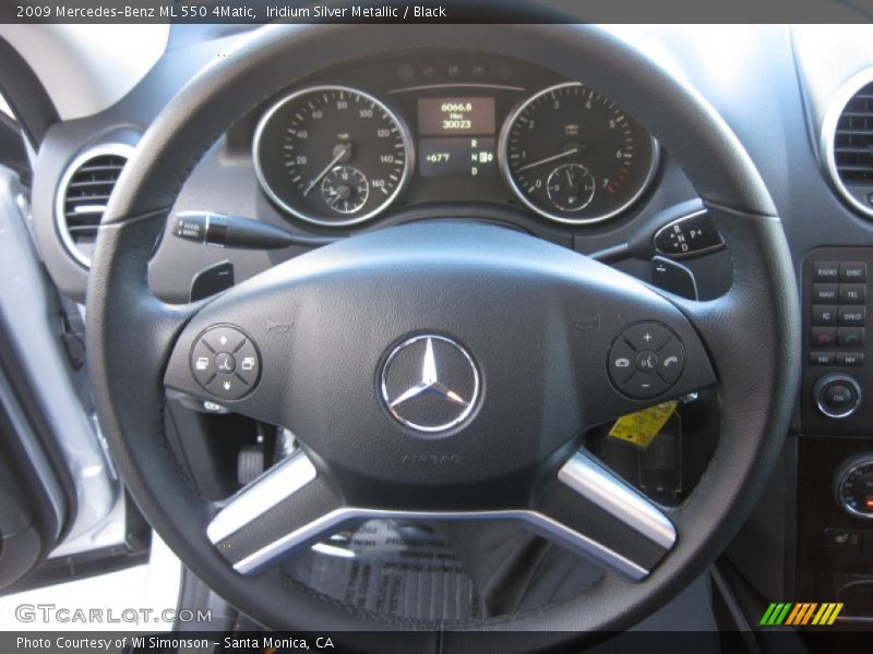 Iridium Silver Metallic / Black 2009 Mercedes-Benz ML 550 4Matic