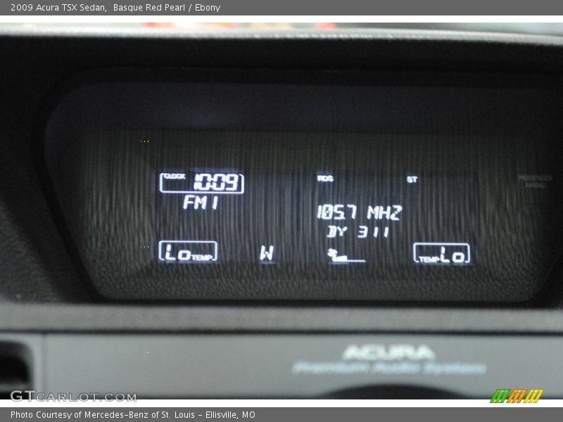 Basque Red Pearl / Ebony 2009 Acura TSX Sedan