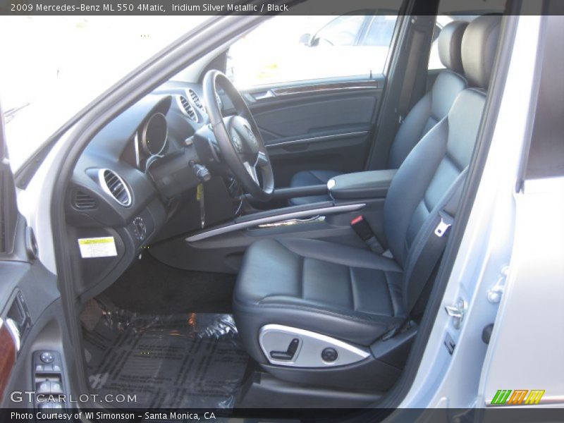Iridium Silver Metallic / Black 2009 Mercedes-Benz ML 550 4Matic