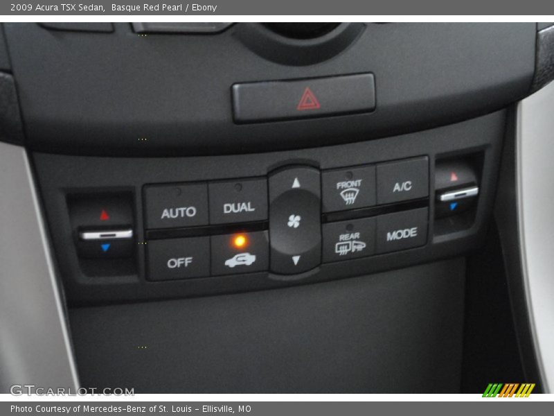 Basque Red Pearl / Ebony 2009 Acura TSX Sedan