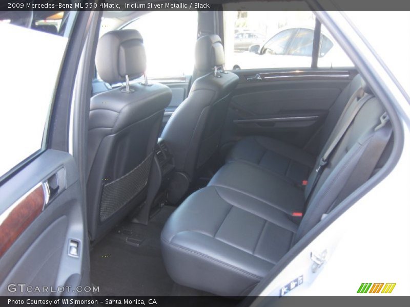 Iridium Silver Metallic / Black 2009 Mercedes-Benz ML 550 4Matic