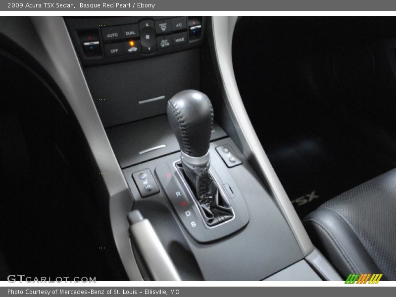 Basque Red Pearl / Ebony 2009 Acura TSX Sedan