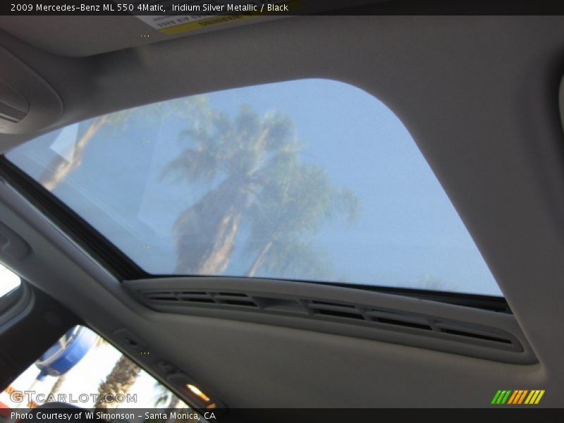 Iridium Silver Metallic / Black 2009 Mercedes-Benz ML 550 4Matic