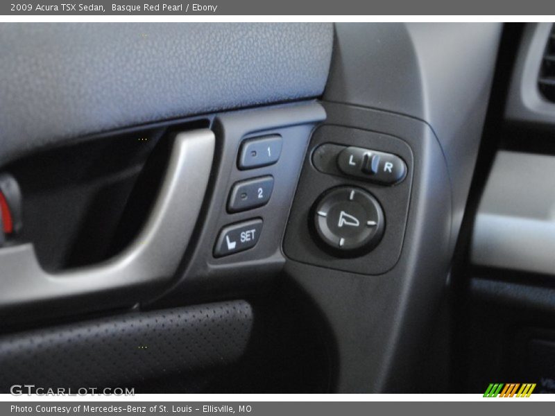 Basque Red Pearl / Ebony 2009 Acura TSX Sedan
