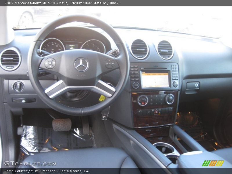 Iridium Silver Metallic / Black 2009 Mercedes-Benz ML 550 4Matic