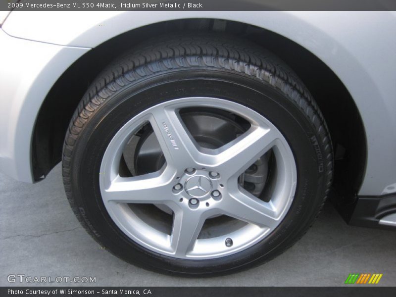 Iridium Silver Metallic / Black 2009 Mercedes-Benz ML 550 4Matic