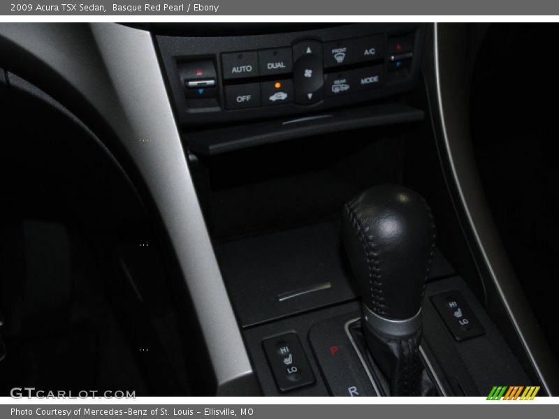 Basque Red Pearl / Ebony 2009 Acura TSX Sedan