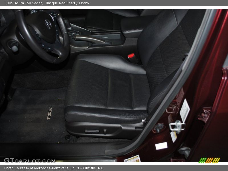 Basque Red Pearl / Ebony 2009 Acura TSX Sedan