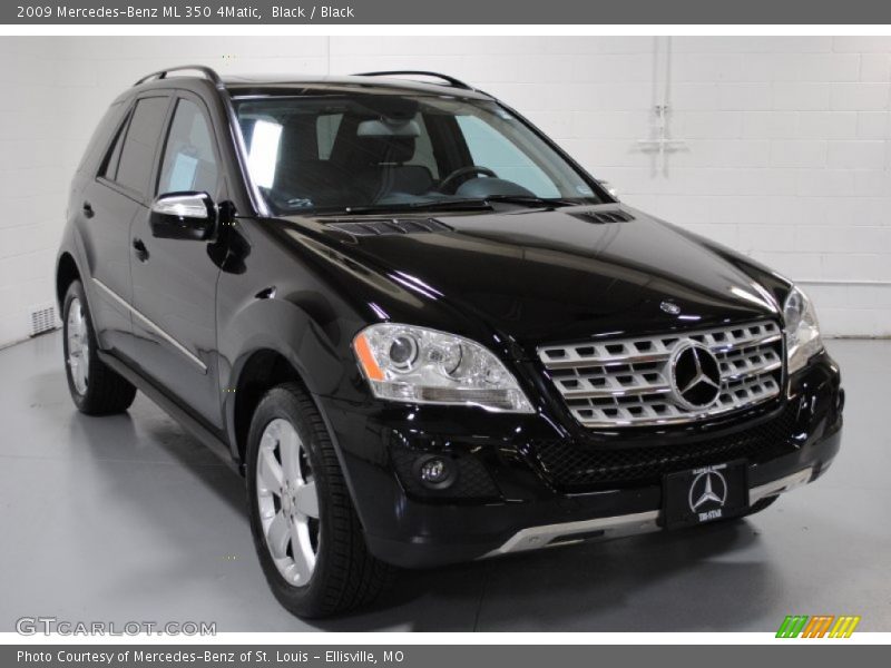 Black / Black 2009 Mercedes-Benz ML 350 4Matic