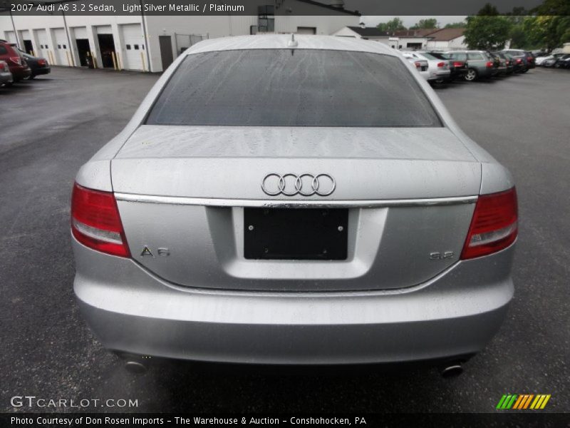 Light Silver Metallic / Platinum 2007 Audi A6 3.2 Sedan