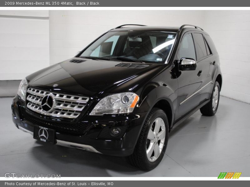 Black / Black 2009 Mercedes-Benz ML 350 4Matic