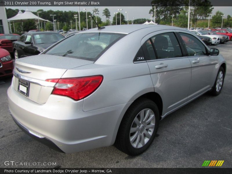 Bright Silver Metallic / Black 2011 Chrysler 200 Touring