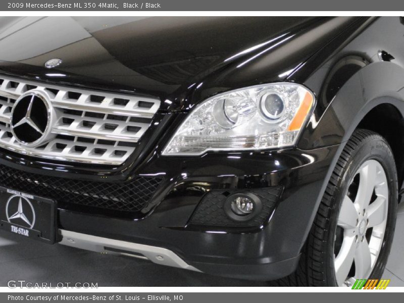 Black / Black 2009 Mercedes-Benz ML 350 4Matic