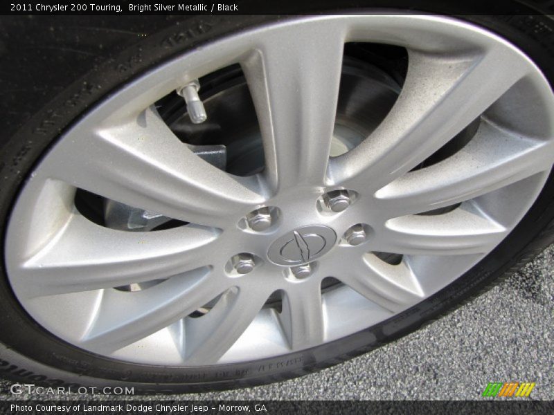 Bright Silver Metallic / Black 2011 Chrysler 200 Touring