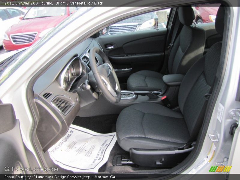 Bright Silver Metallic / Black 2011 Chrysler 200 Touring
