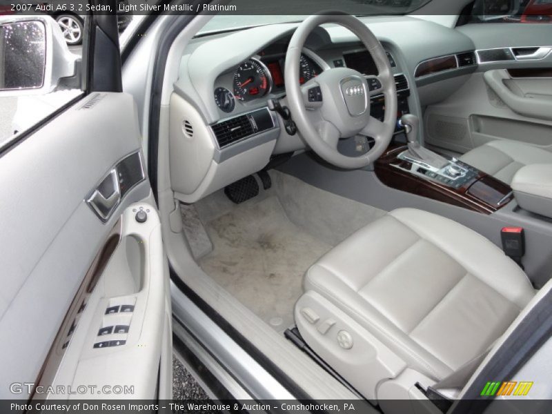 Light Silver Metallic / Platinum 2007 Audi A6 3.2 Sedan