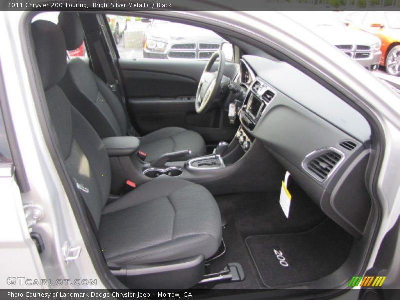Bright Silver Metallic / Black 2011 Chrysler 200 Touring