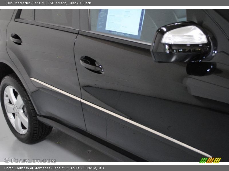 Black / Black 2009 Mercedes-Benz ML 350 4Matic