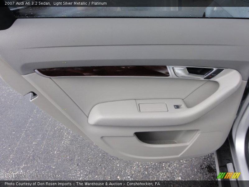 Light Silver Metallic / Platinum 2007 Audi A6 3.2 Sedan