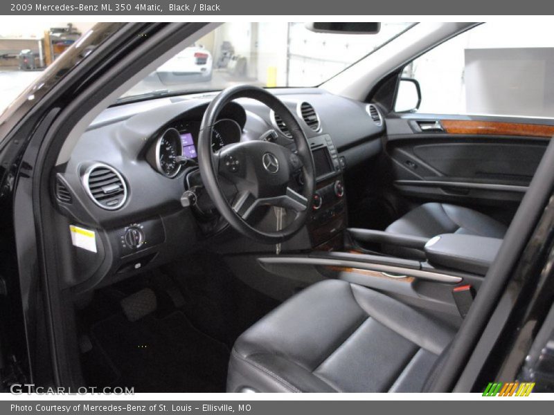 Black / Black 2009 Mercedes-Benz ML 350 4Matic