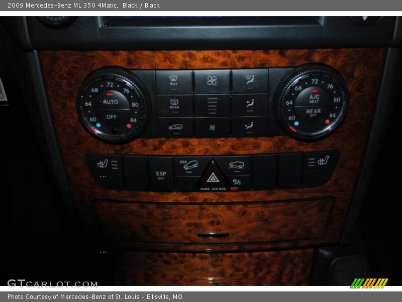 Black / Black 2009 Mercedes-Benz ML 350 4Matic