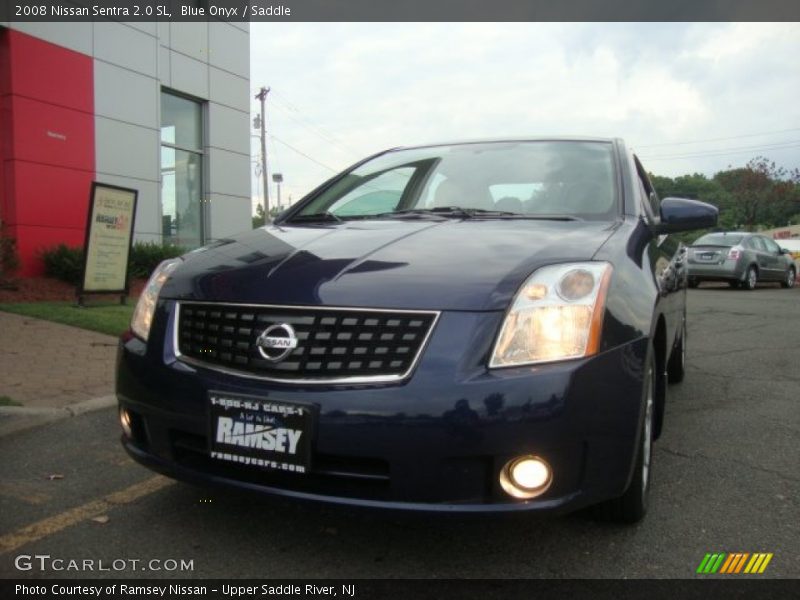 Blue Onyx / Saddle 2008 Nissan Sentra 2.0 SL