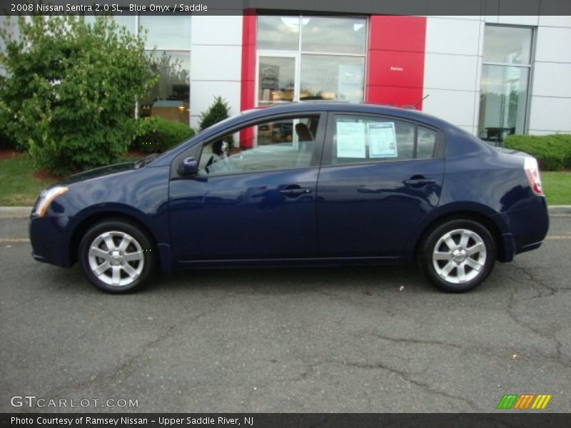 Blue Onyx / Saddle 2008 Nissan Sentra 2.0 SL