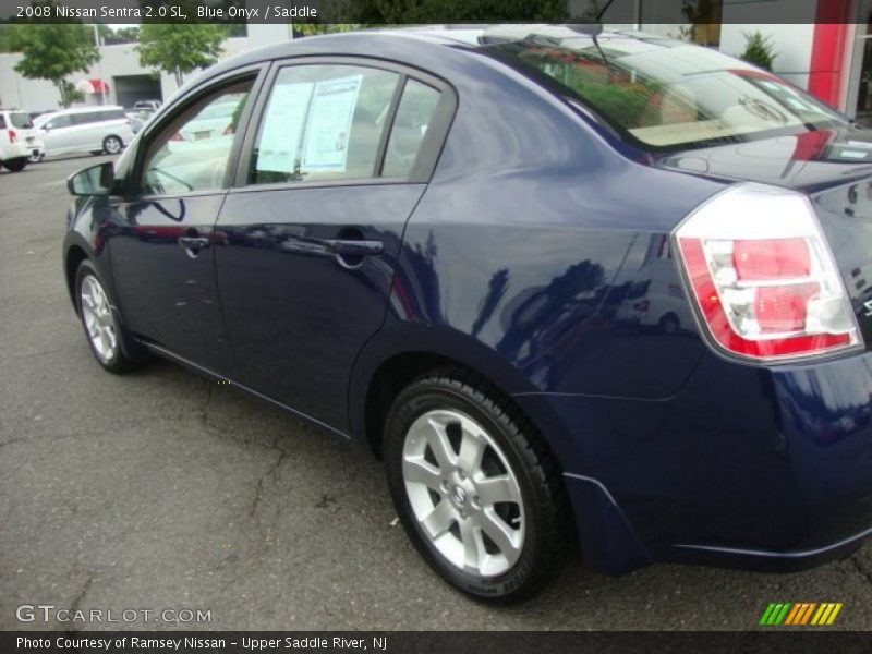 Blue Onyx / Saddle 2008 Nissan Sentra 2.0 SL