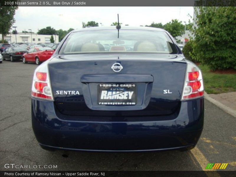 Blue Onyx / Saddle 2008 Nissan Sentra 2.0 SL