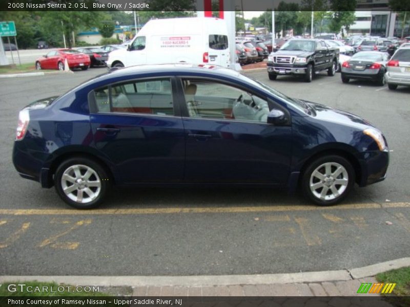 Blue Onyx / Saddle 2008 Nissan Sentra 2.0 SL