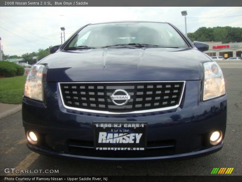Blue Onyx / Saddle 2008 Nissan Sentra 2.0 SL