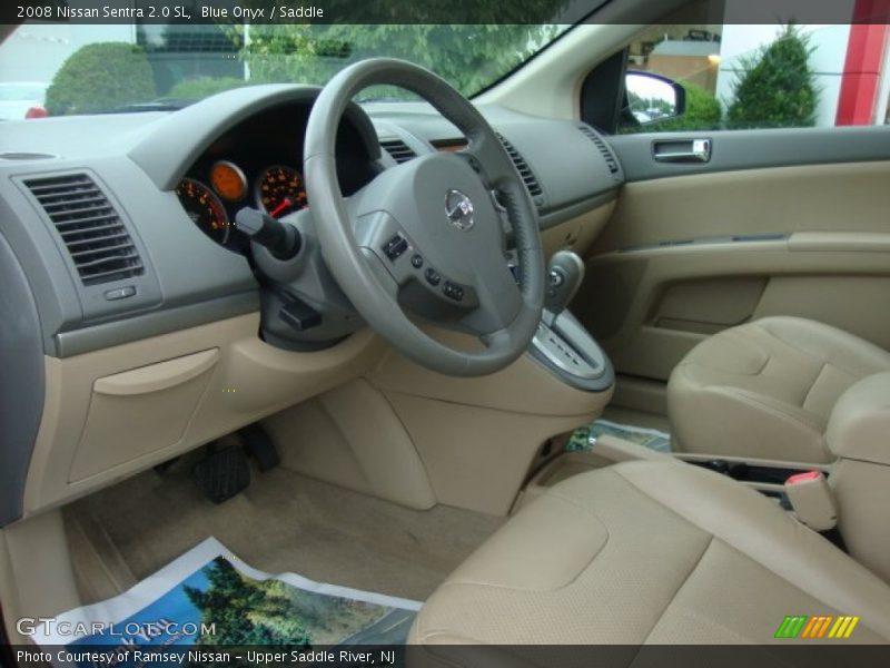 Blue Onyx / Saddle 2008 Nissan Sentra 2.0 SL