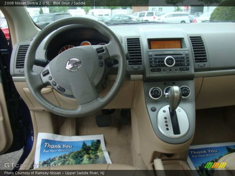 Blue Onyx / Saddle 2008 Nissan Sentra 2.0 SL