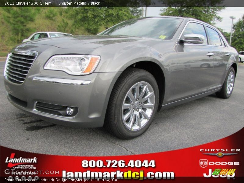 Tungsten Metallic / Black 2011 Chrysler 300 C Hemi