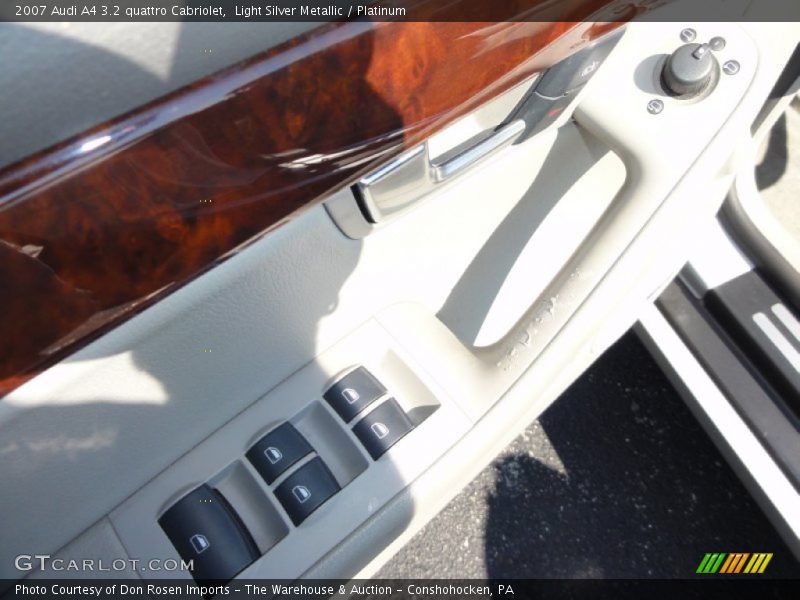 Light Silver Metallic / Platinum 2007 Audi A4 3.2 quattro Cabriolet