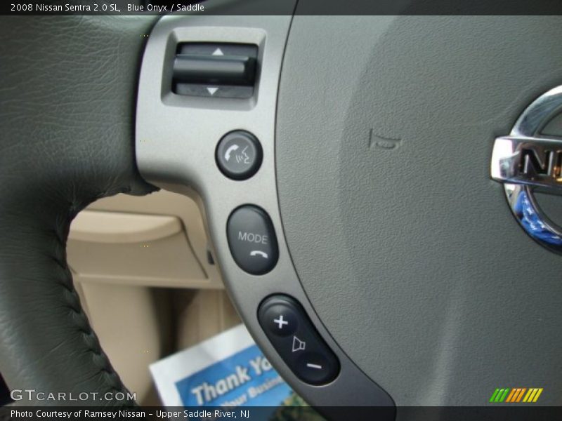 Blue Onyx / Saddle 2008 Nissan Sentra 2.0 SL