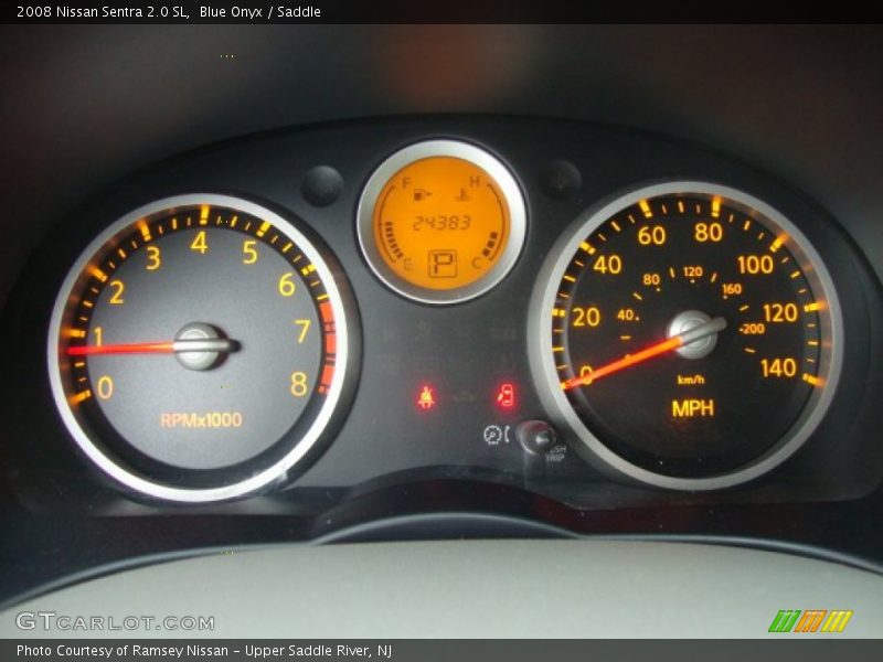 Blue Onyx / Saddle 2008 Nissan Sentra 2.0 SL
