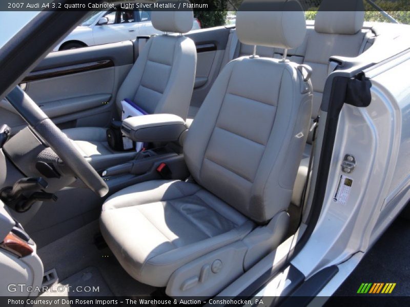  2007 A4 3.2 quattro Cabriolet Platinum Interior