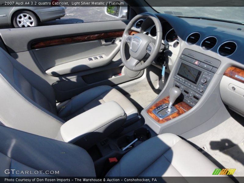 Light Silver Metallic / Platinum 2007 Audi A4 3.2 quattro Cabriolet