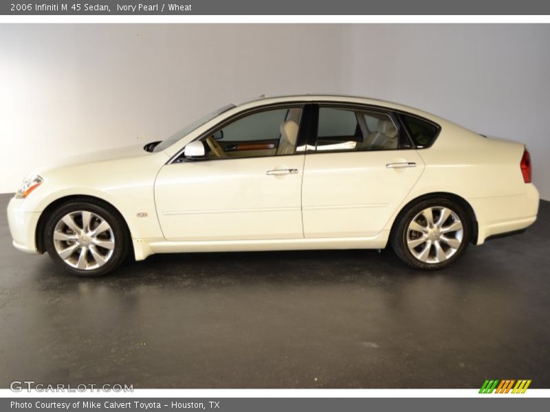 Ivory Pearl / Wheat 2006 Infiniti M 45 Sedan