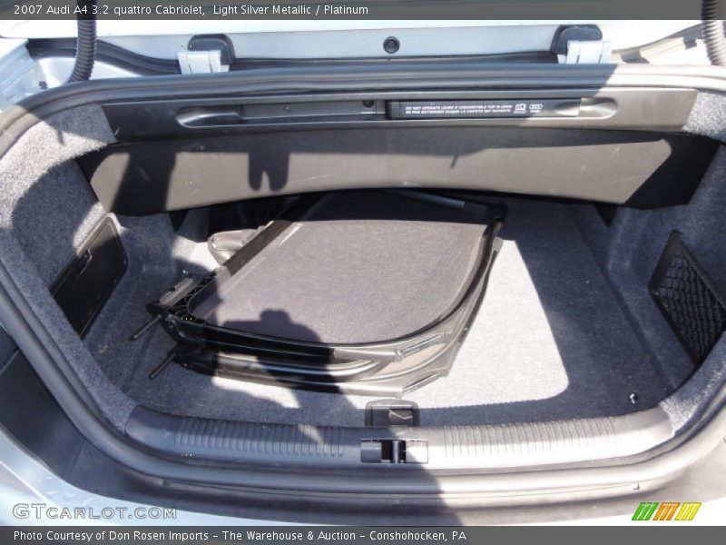  2007 A4 3.2 quattro Cabriolet Trunk