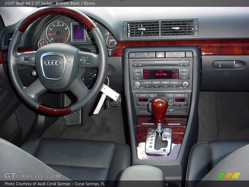 Brilliant Black / Ebony 2007 Audi A4 2.0T Sedan