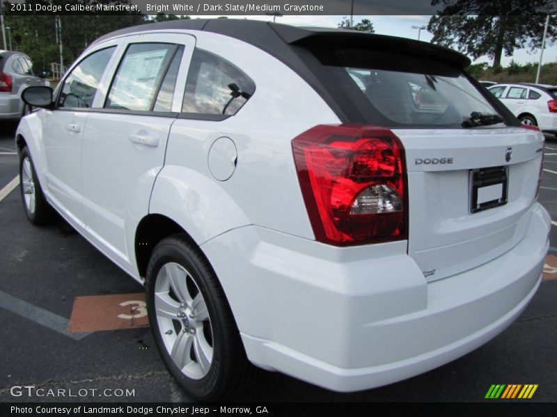Bright White / Dark Slate/Medium Graystone 2011 Dodge Caliber Mainstreet