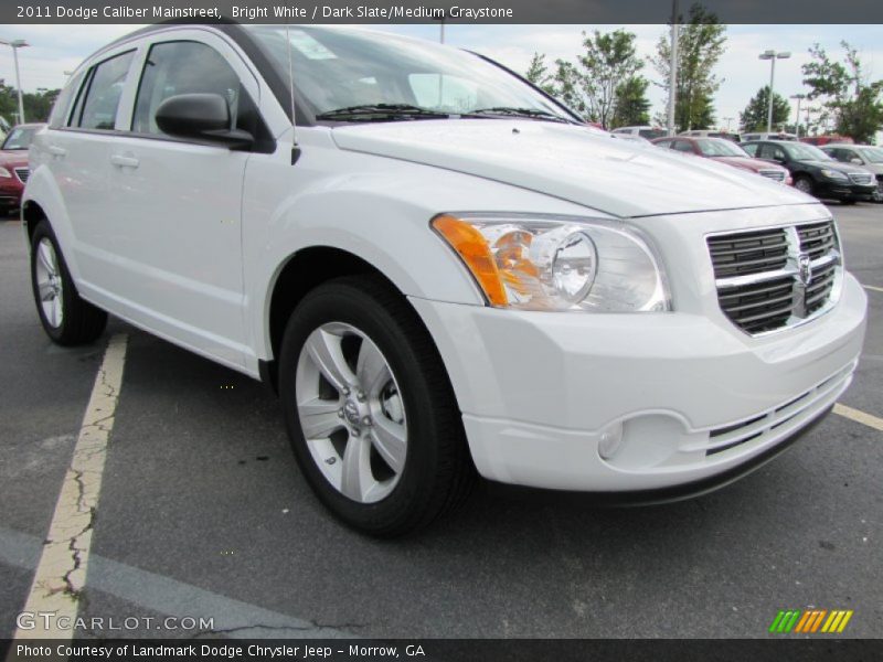 Bright White / Dark Slate/Medium Graystone 2011 Dodge Caliber Mainstreet