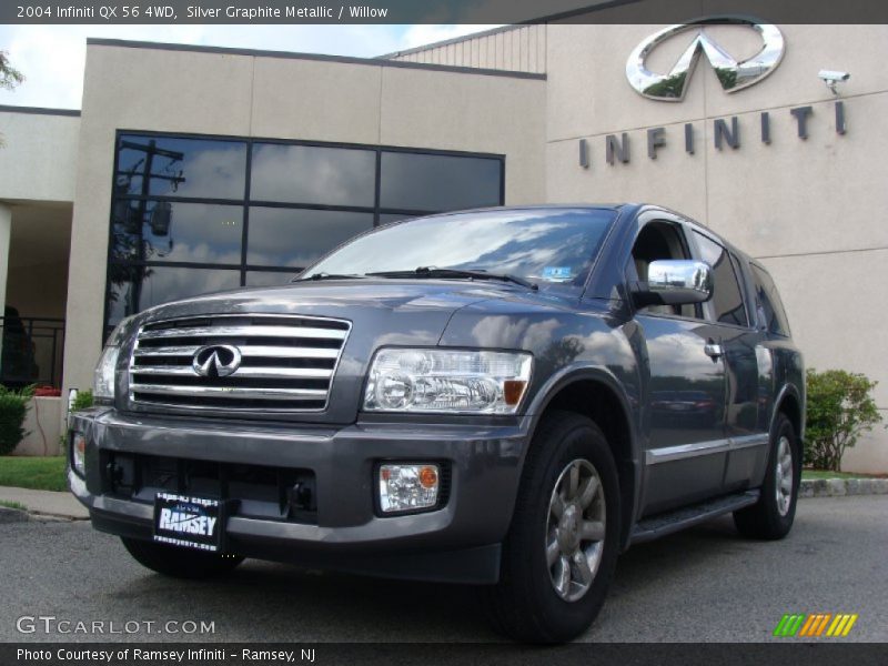 Silver Graphite Metallic / Willow 2004 Infiniti QX 56 4WD
