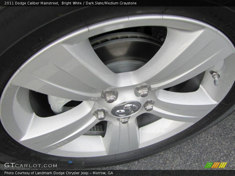 Bright White / Dark Slate/Medium Graystone 2011 Dodge Caliber Mainstreet